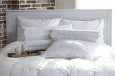 white bed