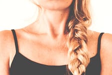 woman with black tanktop